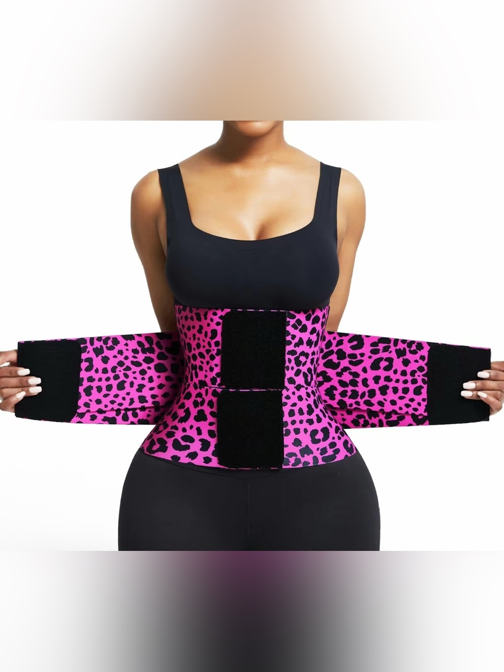 Pink Leopard Waist Trainer Corset Belt for Women